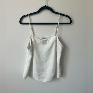 Express Cropped White Tank Top, Adjustable Spaghetti straps, Woman's Small